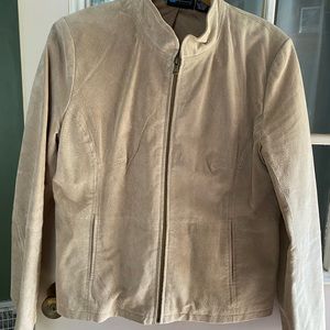 Relatively Beige Suede Jacket size xl